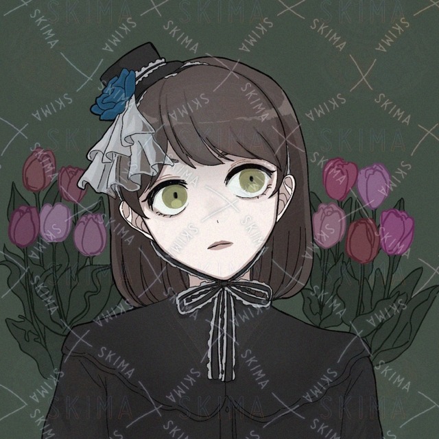 ゴスロリガールwithチューリップ