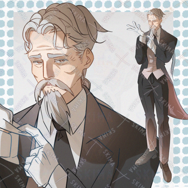 adopt老人・執事【全体立ち絵表情7種】
