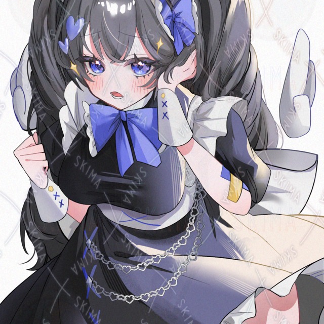キツネ耳メイド天使イラスト