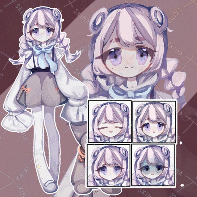くまぬいと少女 立ち絵