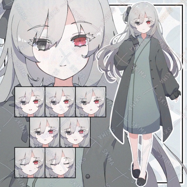 【adopt】病院着の子【表情9種】