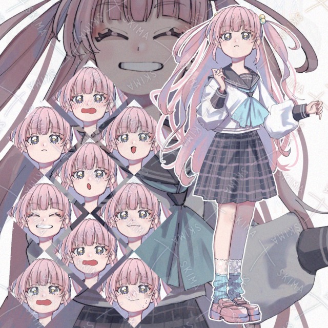 【表情全9種】女の子立ち絵