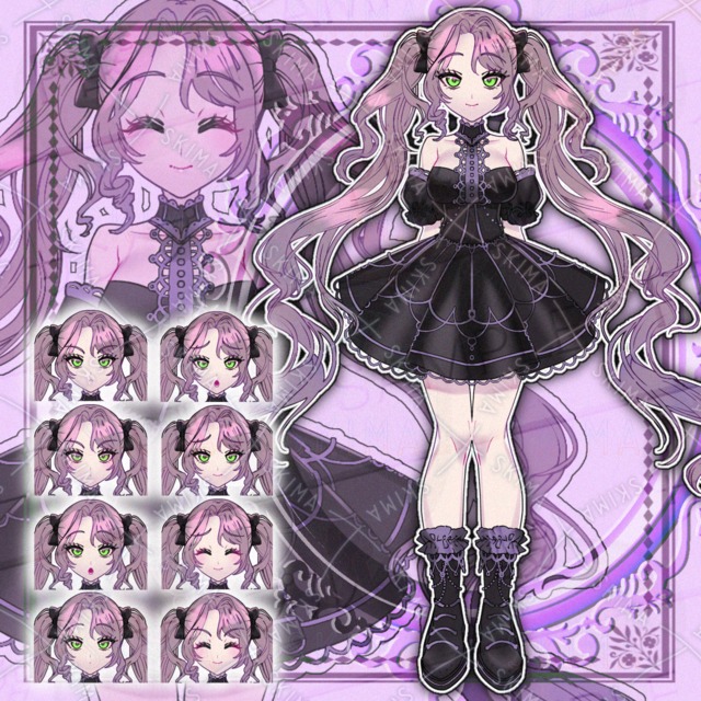 【TRPG、動画、ゲーム、IRIAMなど】ゴスドレス女の子立ち絵