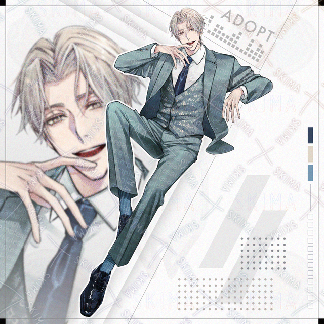 【表情5種】男性立ち絵