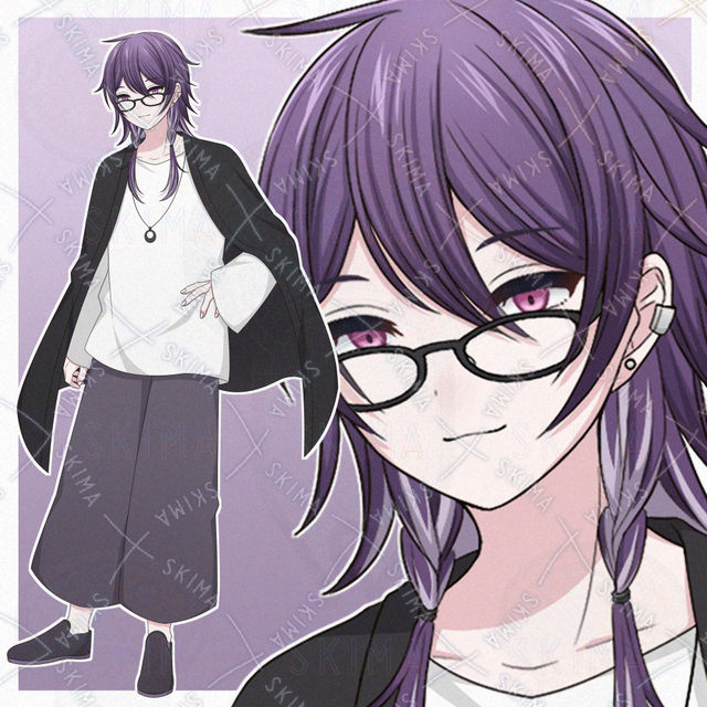 メガネをかけた男性【表情差分10種】