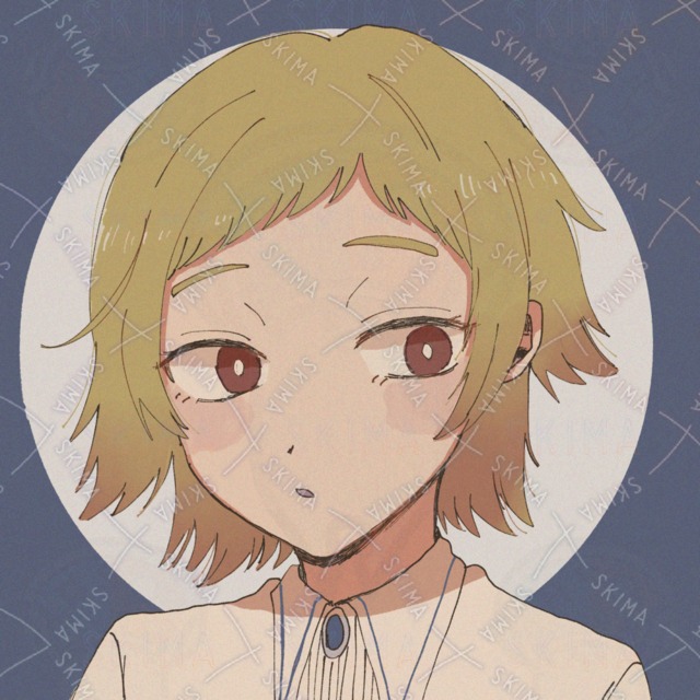 SNSのアイコン等　黄色い髪の女の子