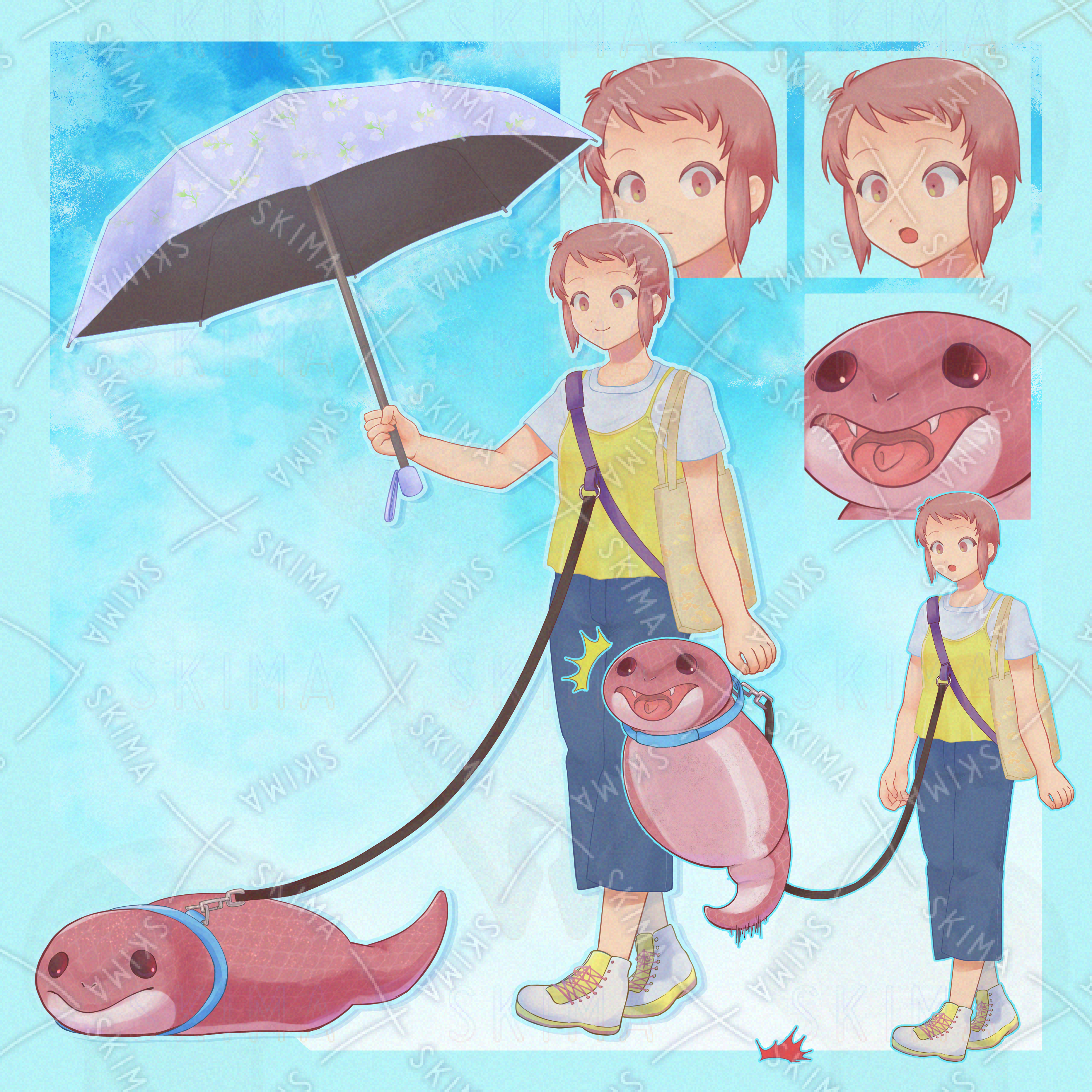 子供の純粋無垢な絵 全身立ち絵】赤ずきん風の女の子 | SKIMA（スキマ）