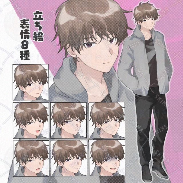茶髪の男性
