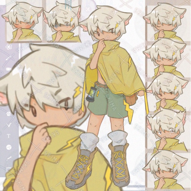 異世界風少年『表情8種』