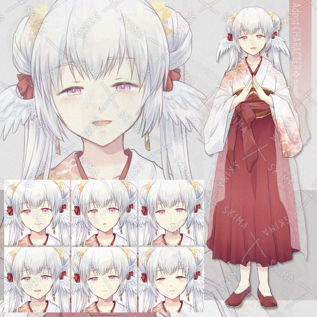 【表情10種】中華少女キャラ