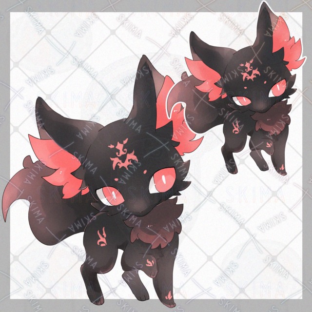 黒狐【表情5種類】