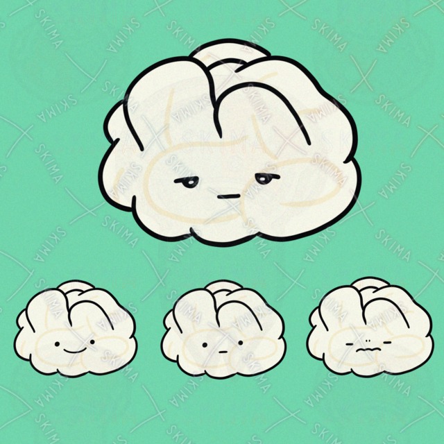 かわいさをおしだすしらこ（表情4種類）