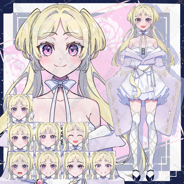 ツインテ和服の子