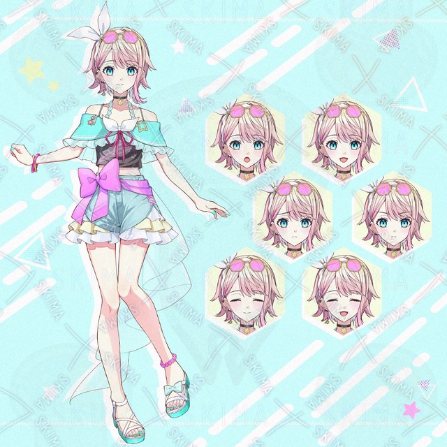 夏衣装の女の子☀️