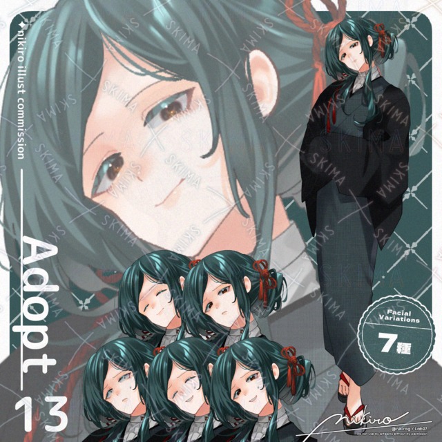 【Adopt】和装麗人｜差分7種