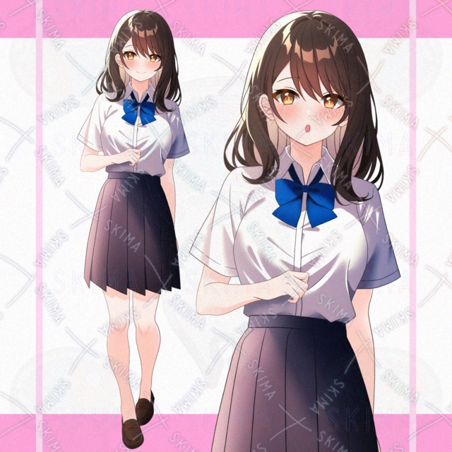 制服の女の子(差分10種)