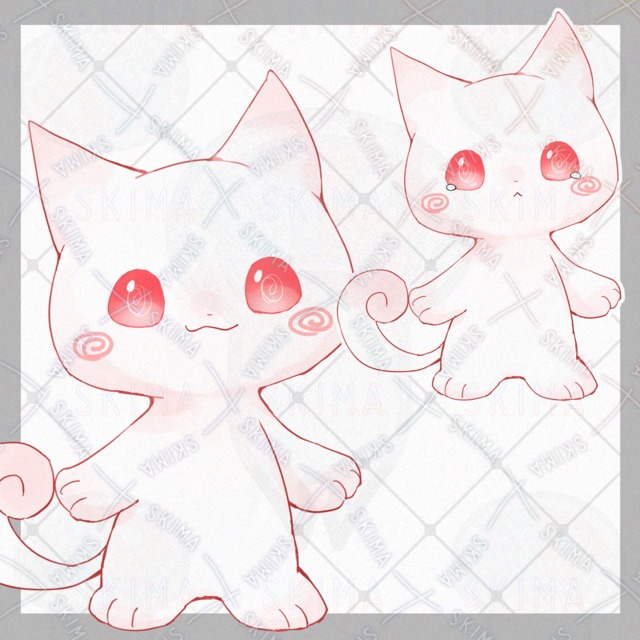 しろねこ【表情9種類】