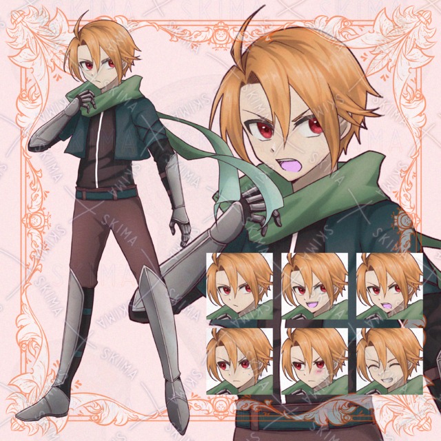 [Adopt10]ファンタジーな少年　表情6種