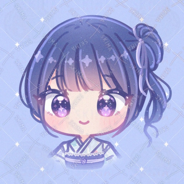 SNSアイコンイラスト 浴衣 女の子