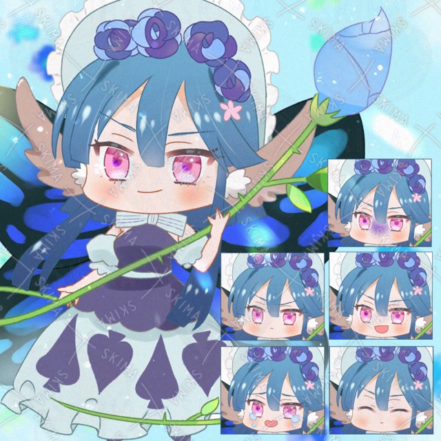 【表情差分6種】スペードの女の子