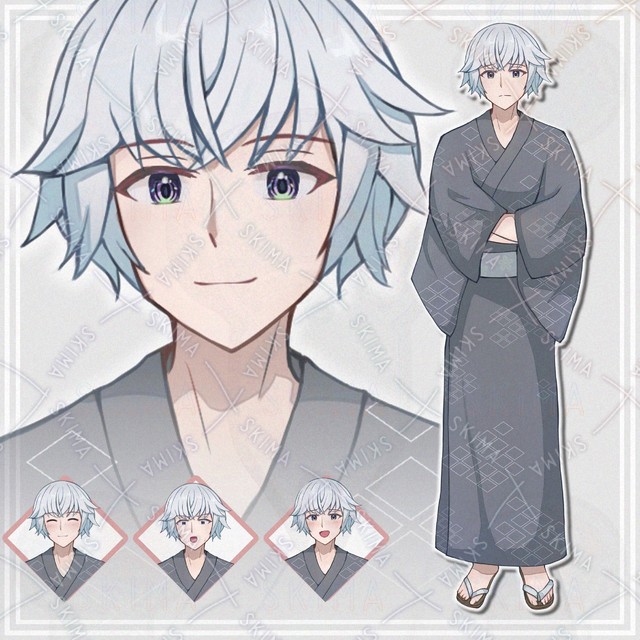 【表情8種】和服男性【立ち絵】