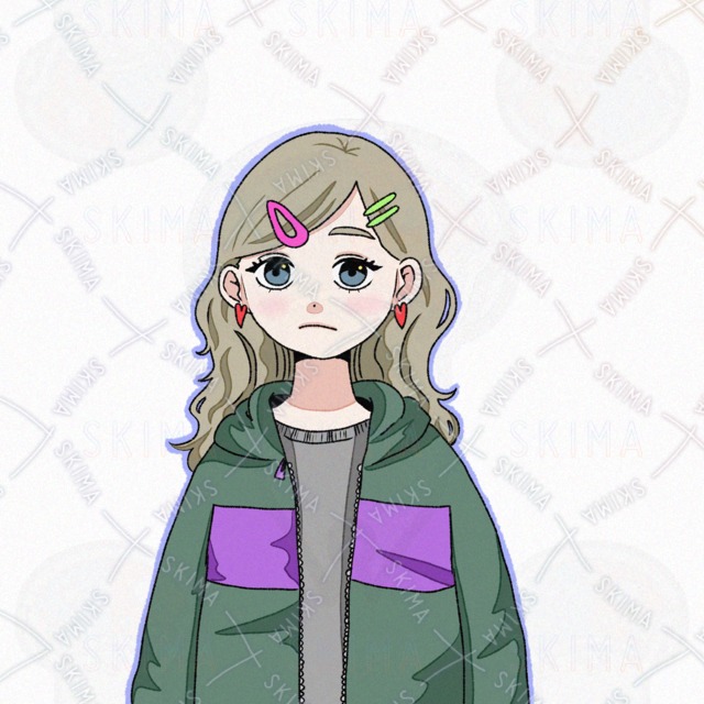 ヘアピンつけた女の子