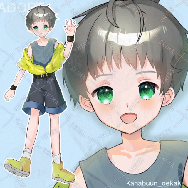 【表情10種】男の子