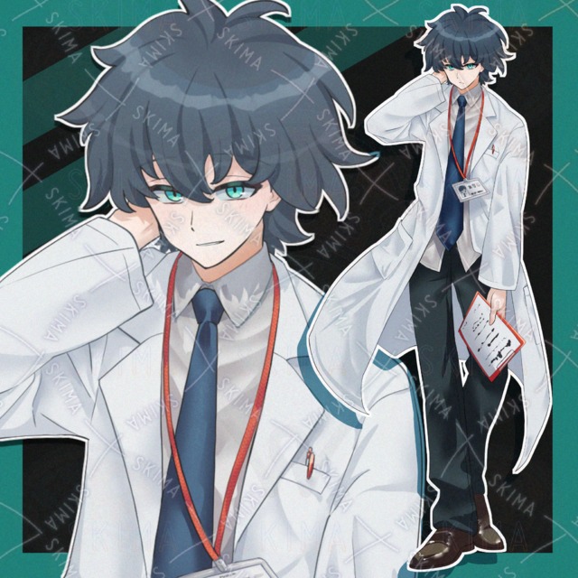 白衣の男性