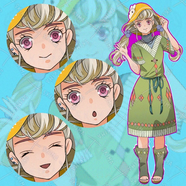 【立ち絵素材】黄色い帽子の女性【表情3種】