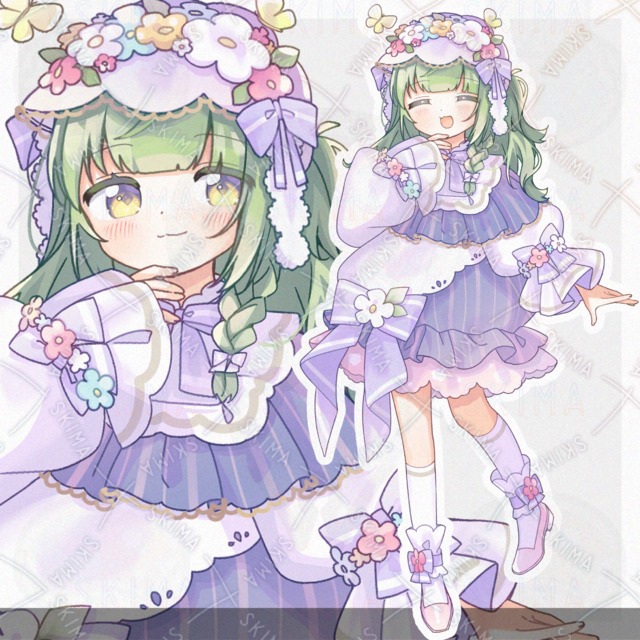 頭の上が物理的にお花畑な子