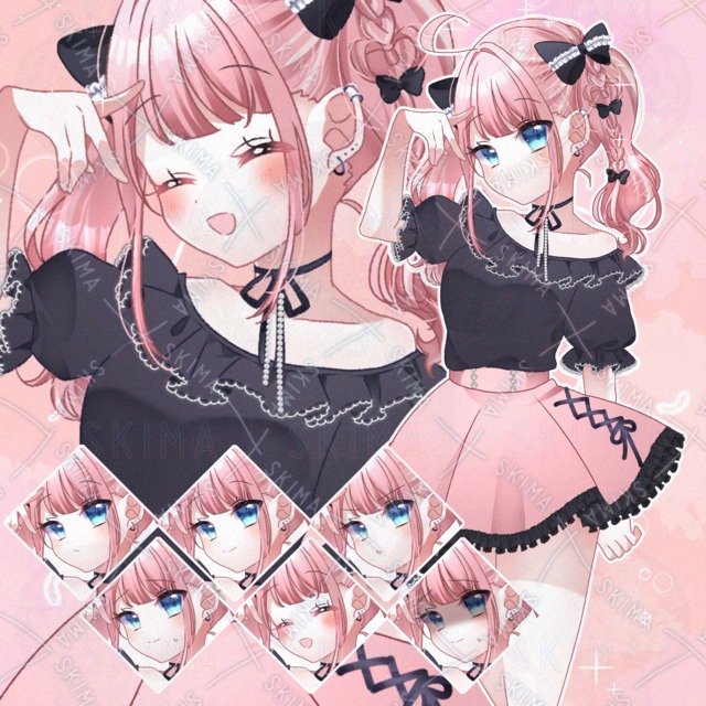 ハートツインテールの女の子