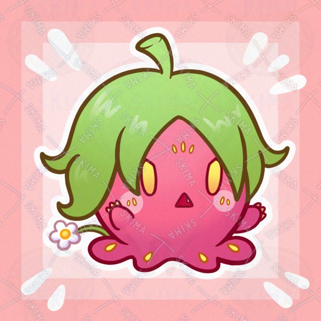 強気なイチゴのモンスター