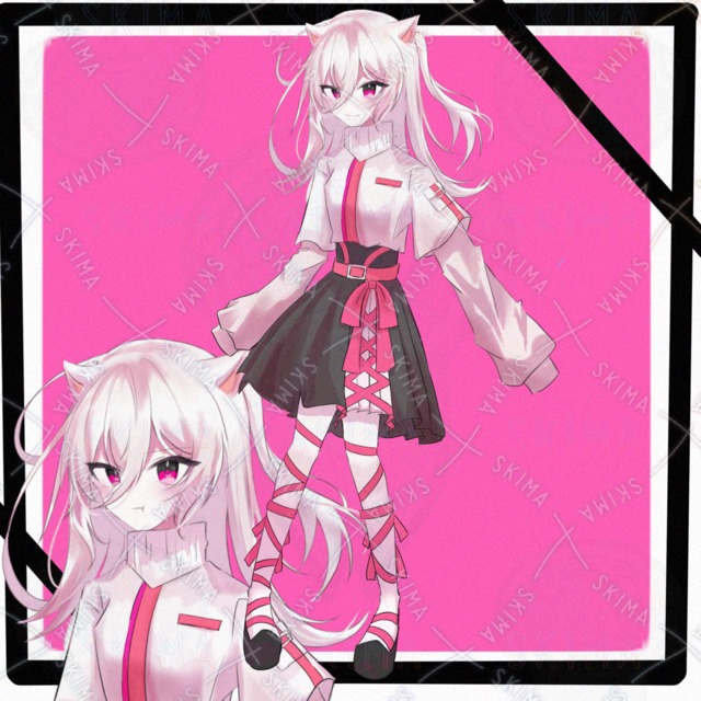 猫耳　女性【表情差分5種】