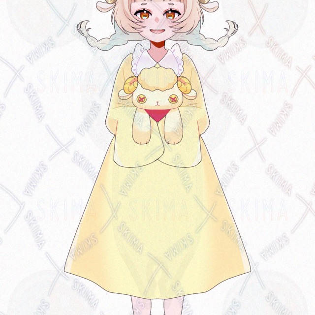 獣人-羊っ子娘 立ち絵