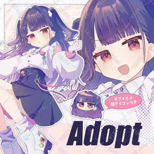 【表情7種類+装飾+SD】Adopt
