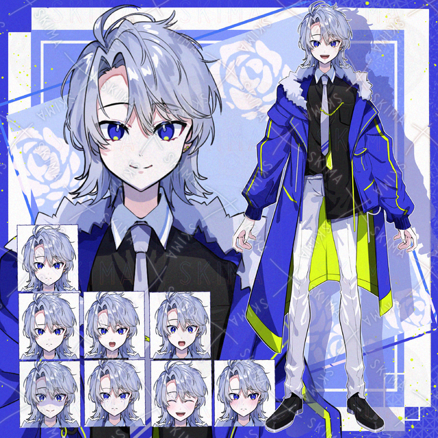 青いコートの男の子