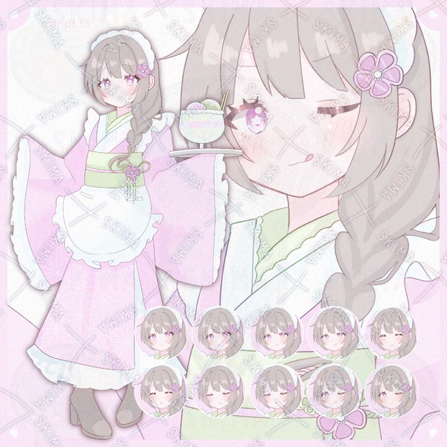 夏セール！【差分10種】和服メイド【Adopt13】