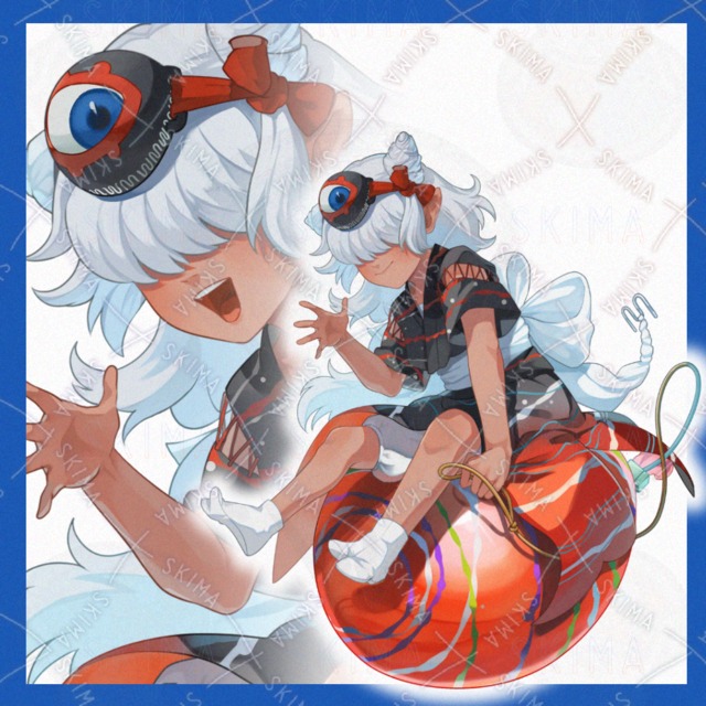 【表情差分10種】ヨーヨー釣り【期間限定夏立ち絵】