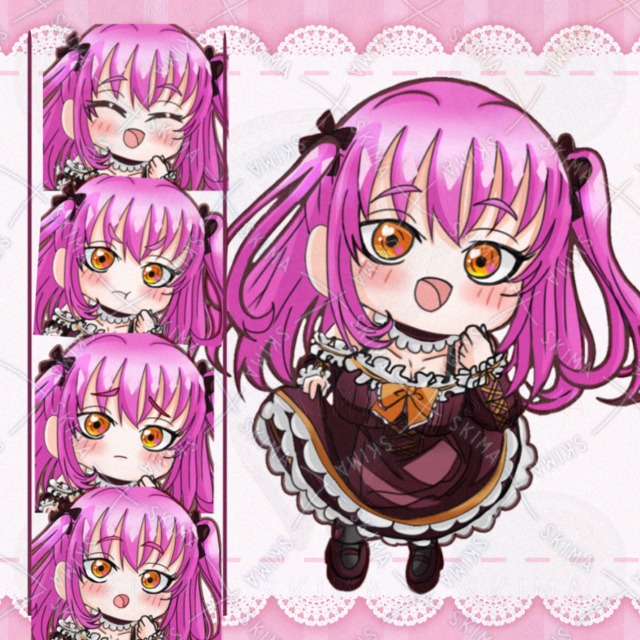 ピンク髪の女の子