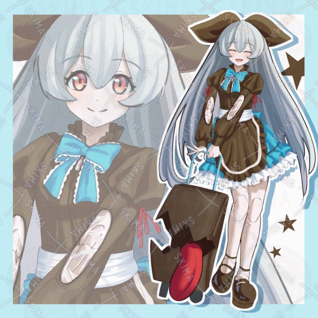 キャリーミミックを連れた少女