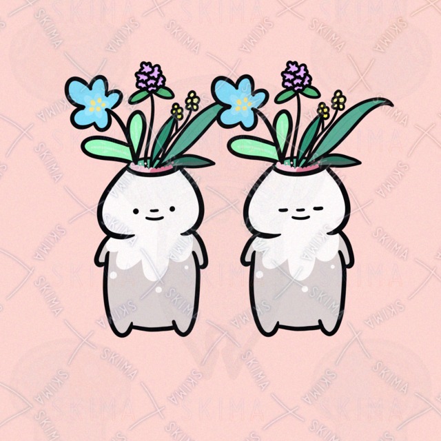 いけばなのようせい（表情2種類）