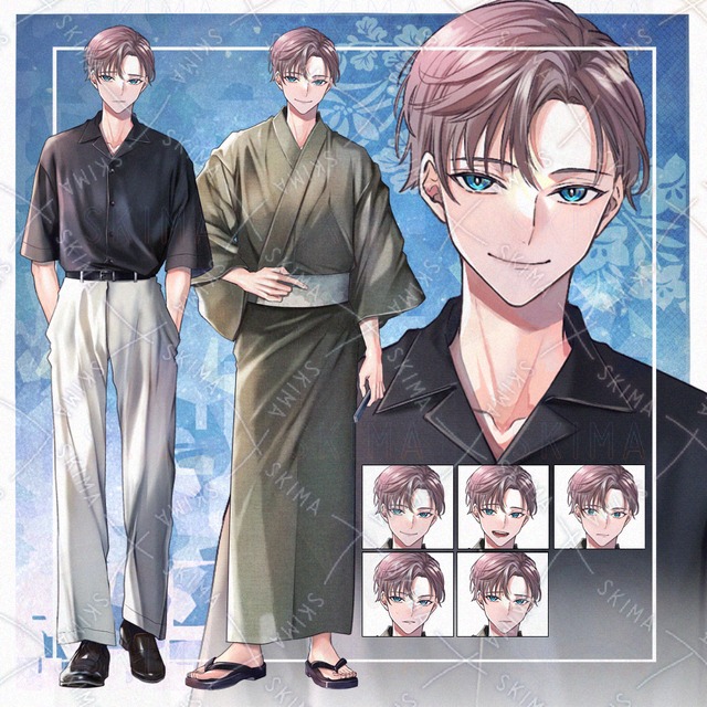 【adopt】夏服／和服の男性