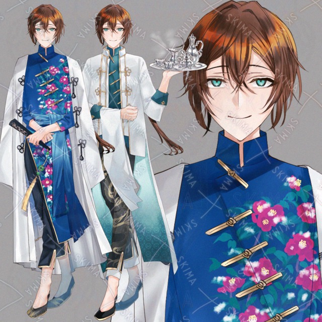 チャイナ服の男性