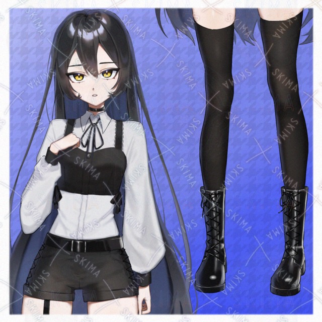 黒髪の女の子　差分2