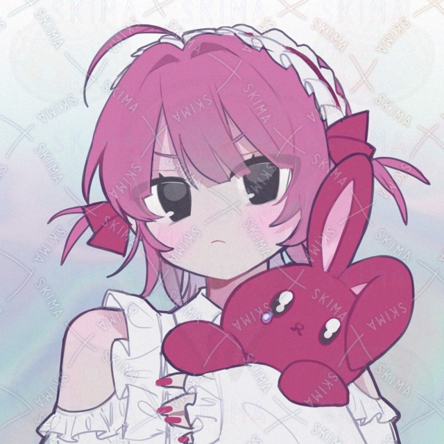 ピンク女の子【アイコンイラスト】