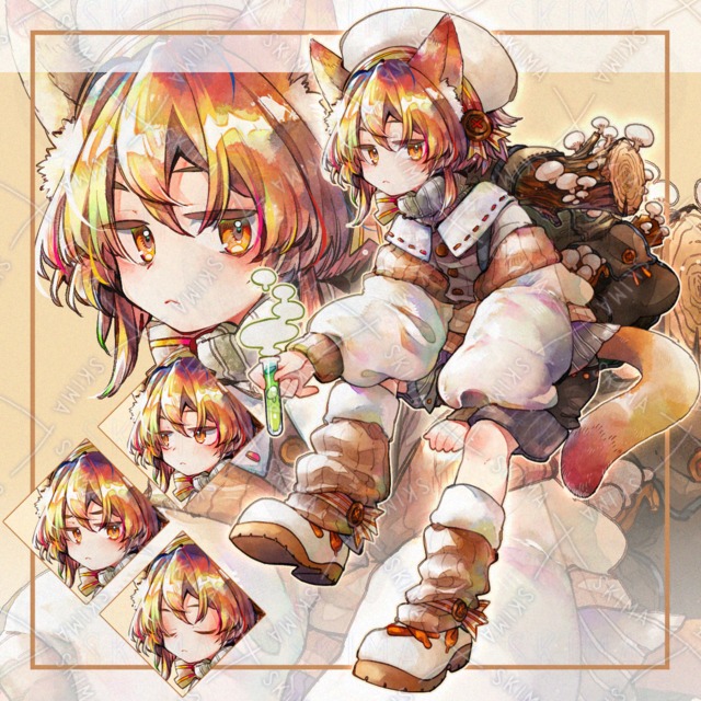 🍄‍🟫🐱【adopt.表情4種】