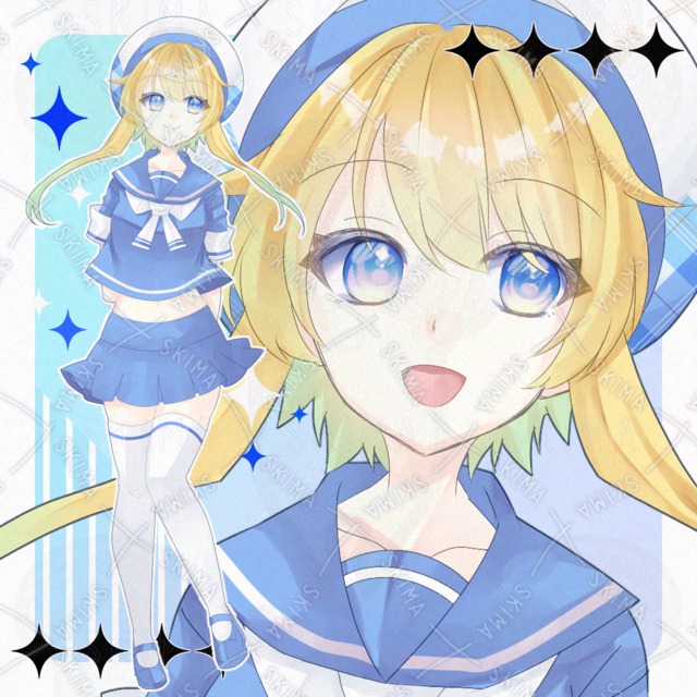 Adopt.133　マリンルックの女の子