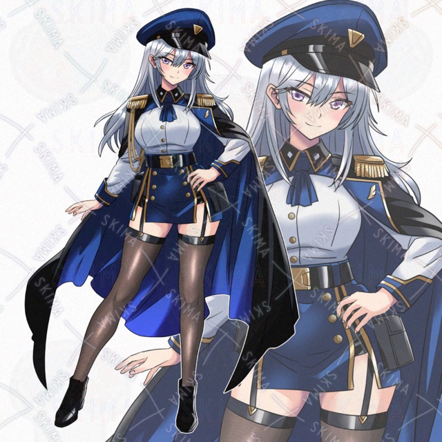 軍服の少女【表情10種】