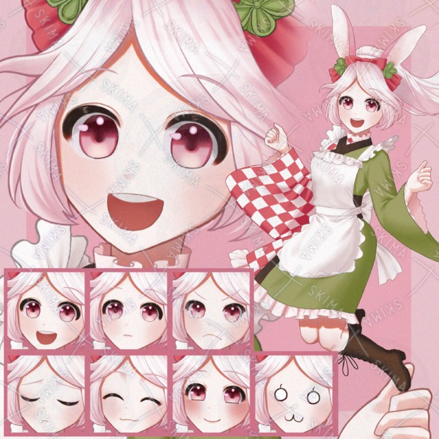 うさぎ耳の和風少女