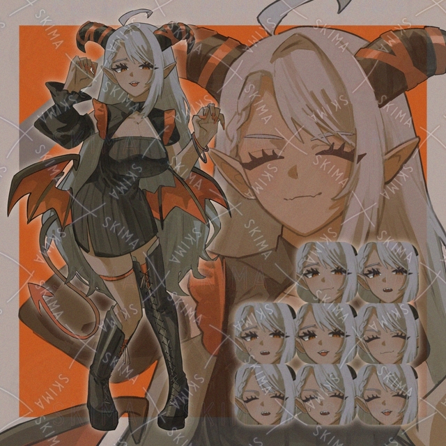 悪魔の女の子【表情8種】